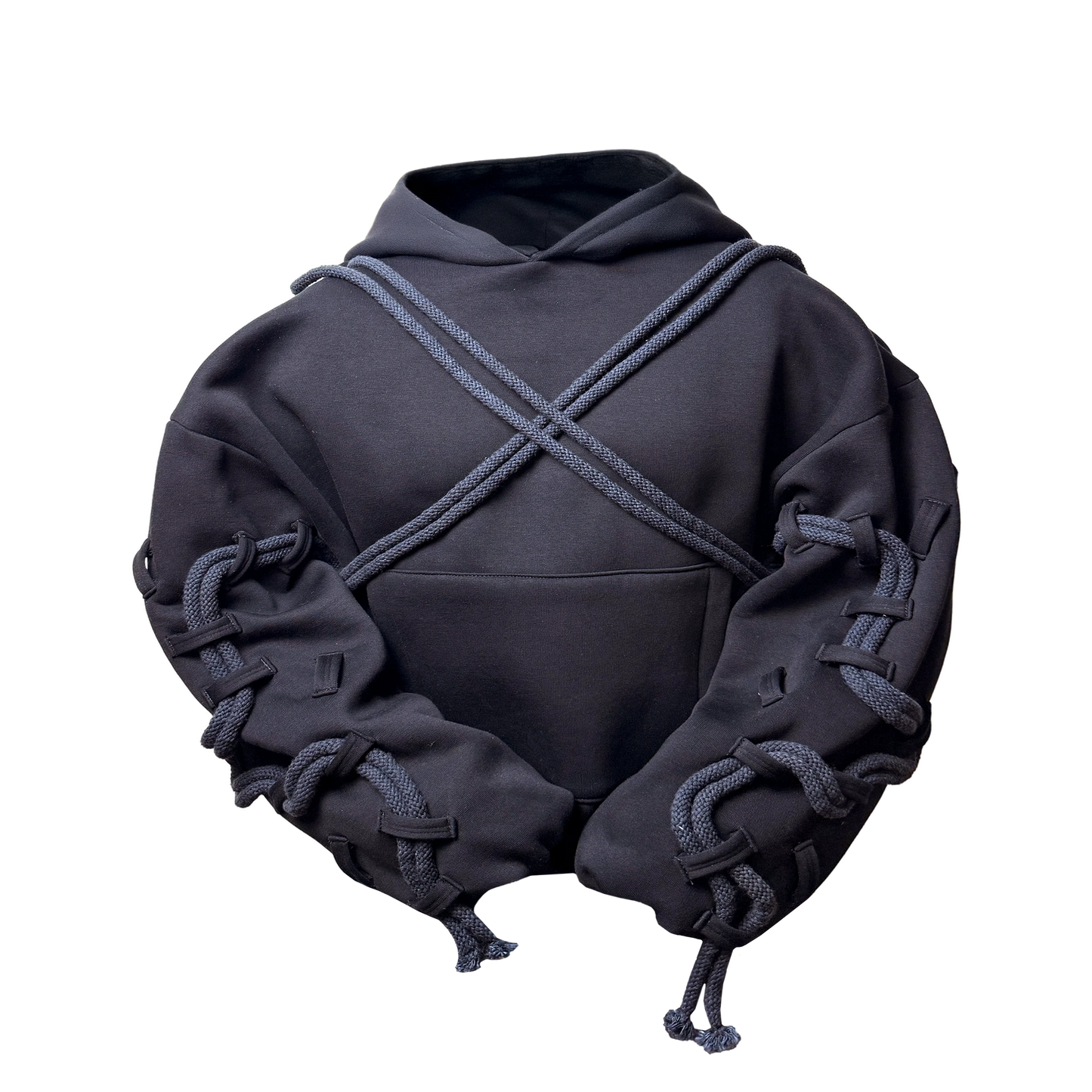 Line Black baggy hoodie v2