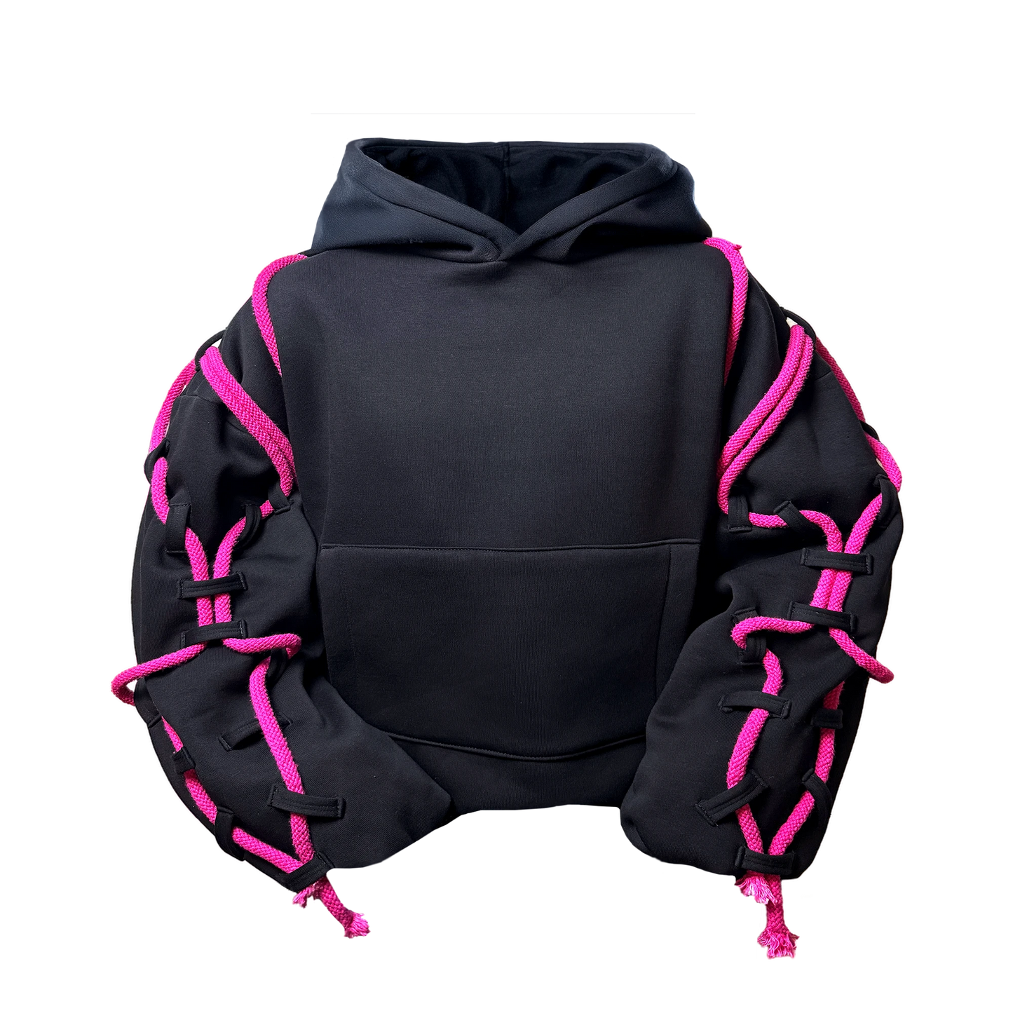 Line Black baggy hoodie v2