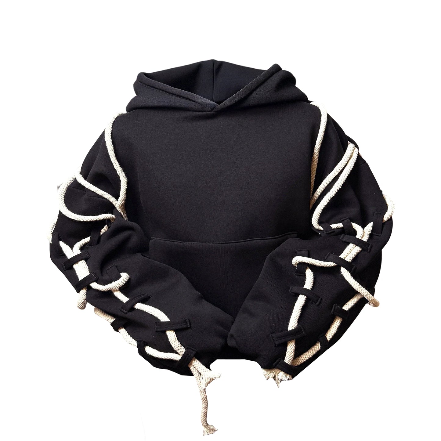 Line Black baggy hoodie v2